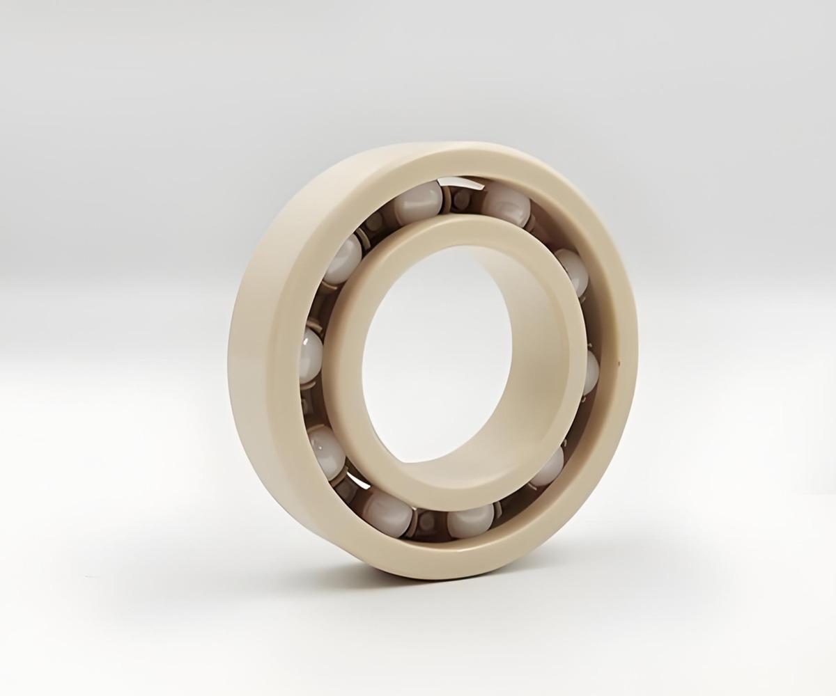 White ceramic CNC milling prototype part for electronic applications