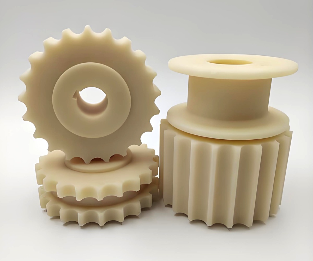 White ceramic CNC milling prototype part for electronic applications